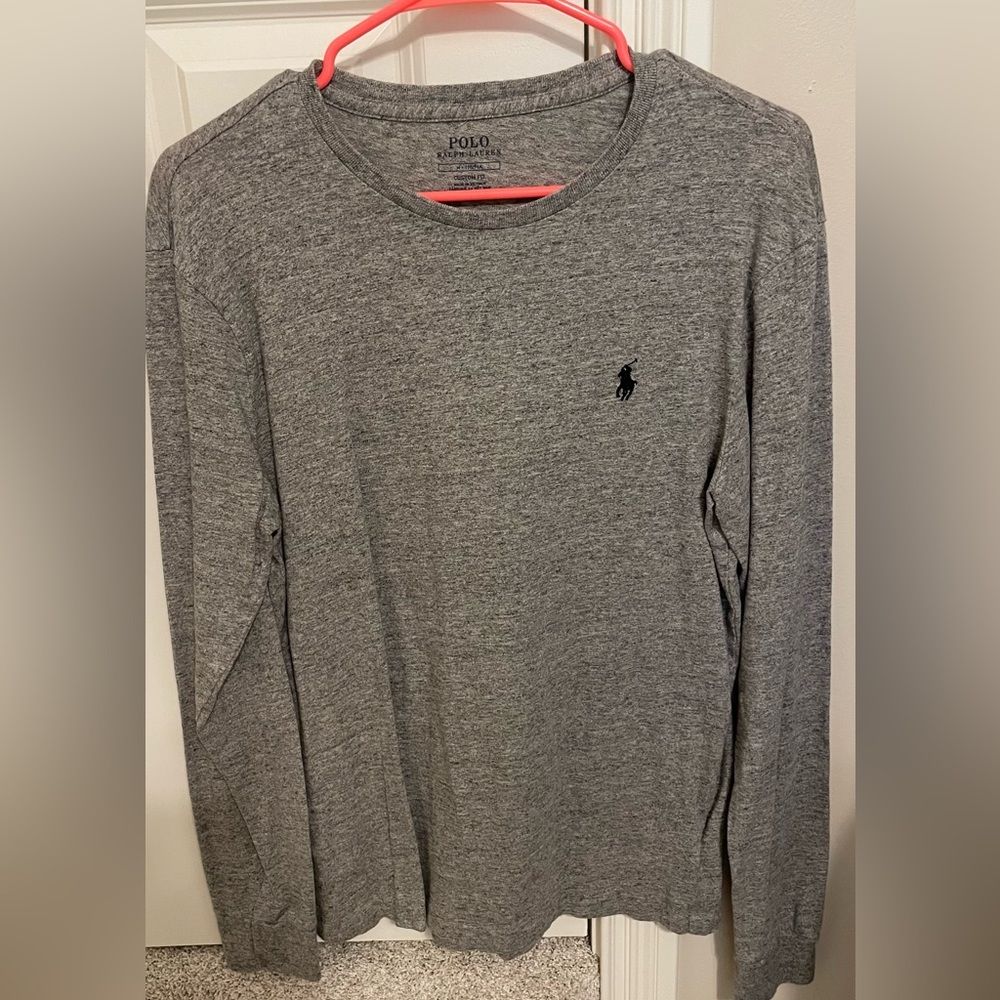 Polo Ralph Lauren Gray Custom Fit Shirt